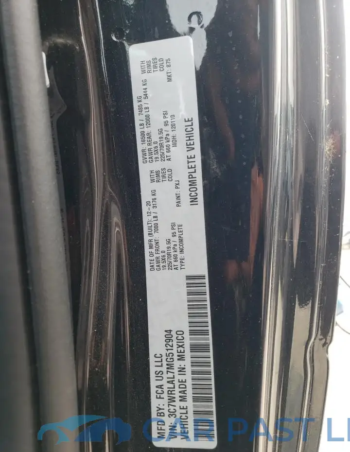 3C7WRLAL7MG512904# 13