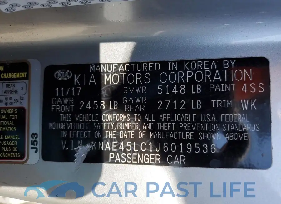 KNAE45LC1J6019536# 12