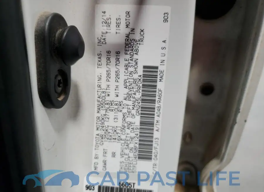 5TFLU4EN8FX124191# 12
