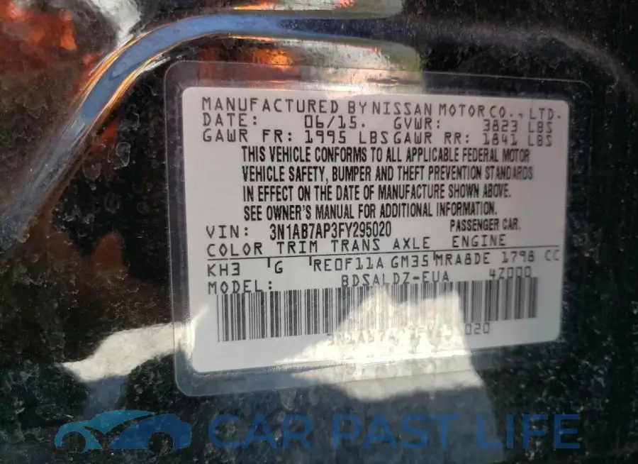 3N1AB7AP3FY295020# 12