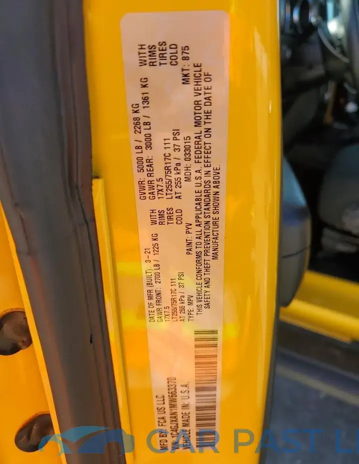 1C4GJXAN1MW663370# 12