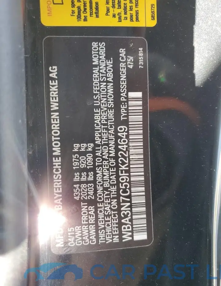 WBA3N7C59FK224649# 12