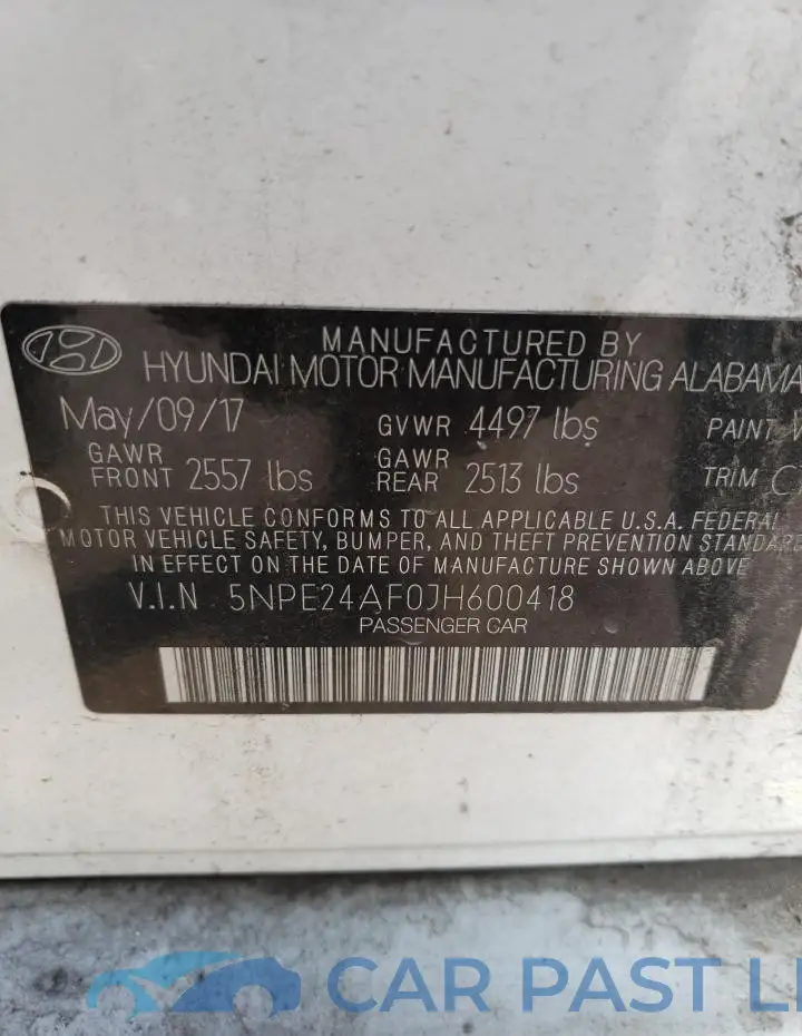 5NPE24AF0JH600418# 13