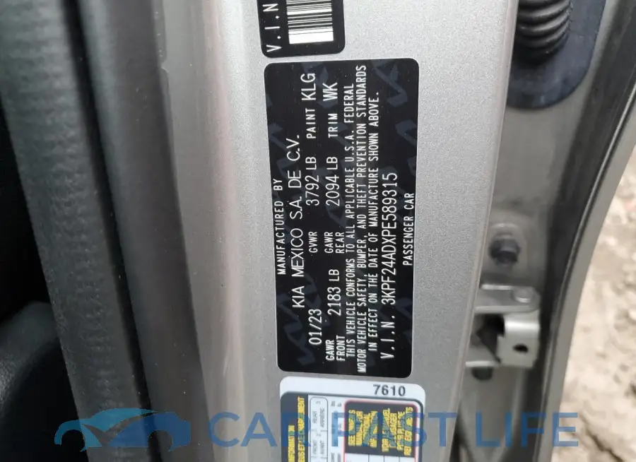 3KPF24ADXPE589315# 12