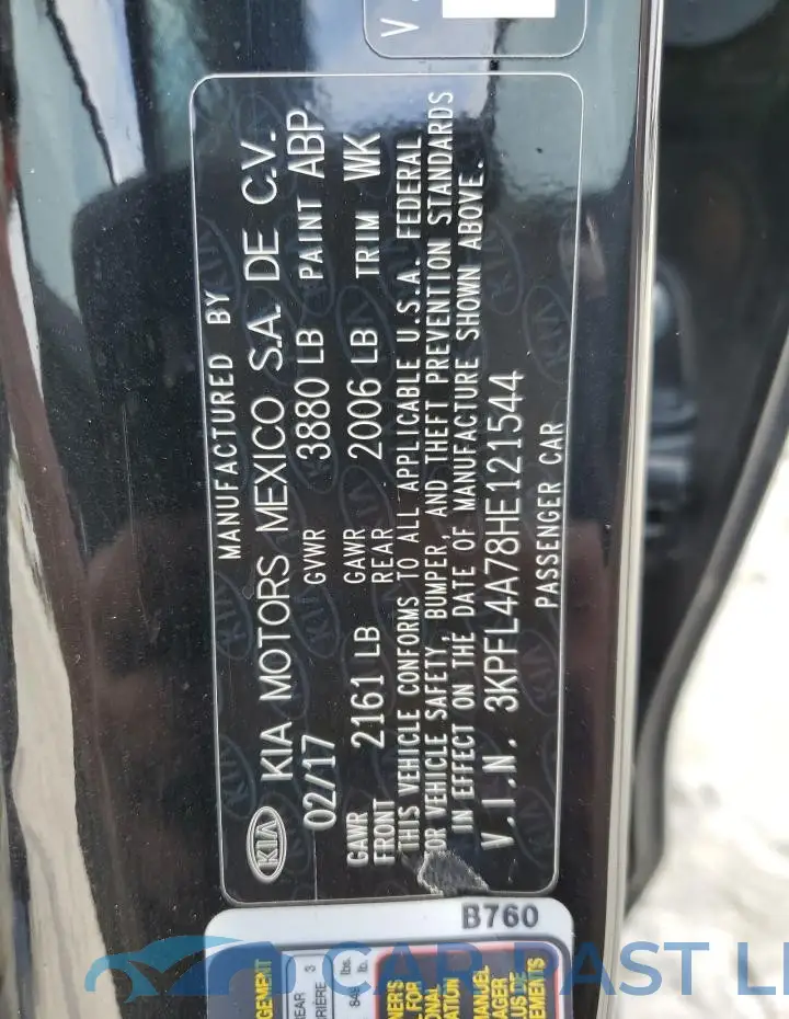 3KPFL4A78HE121544# 12