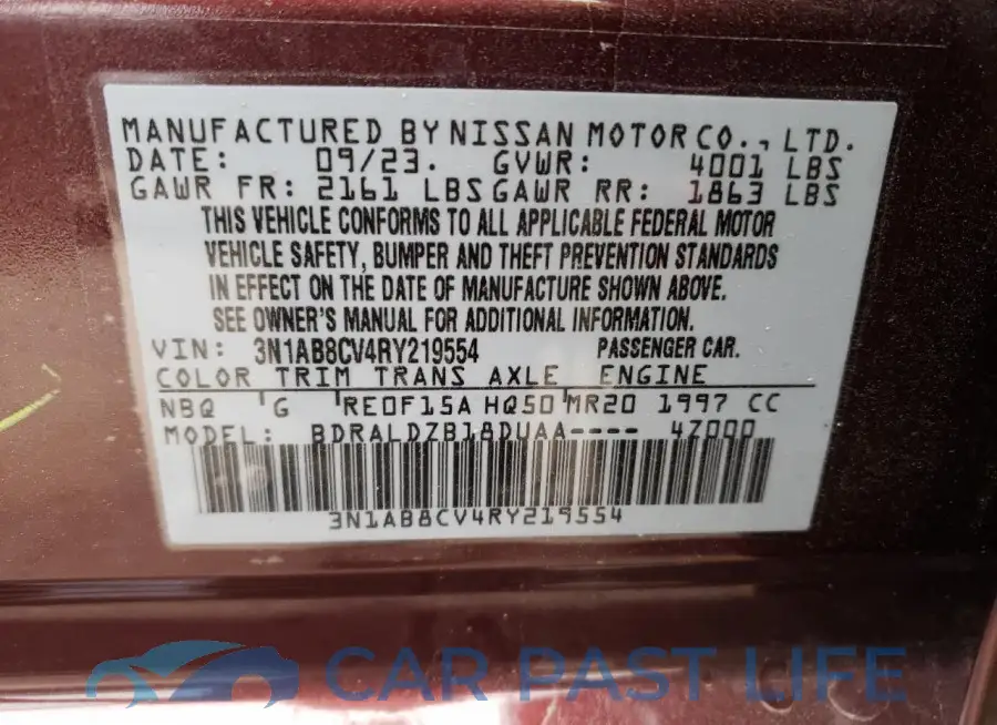 3N1AB8CV4RY219554# 12
