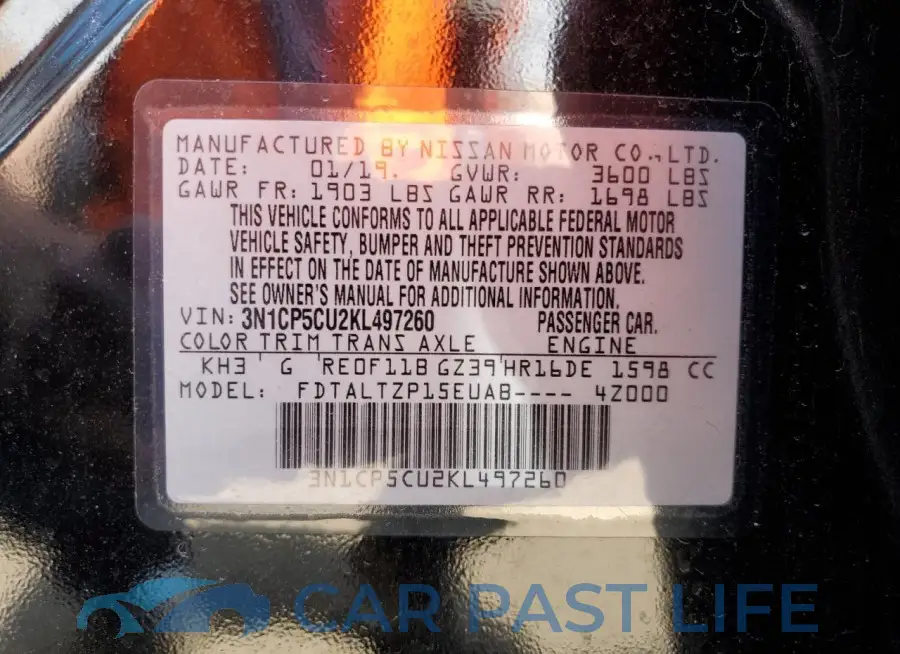 3N1CP5CU2KL497260# 12