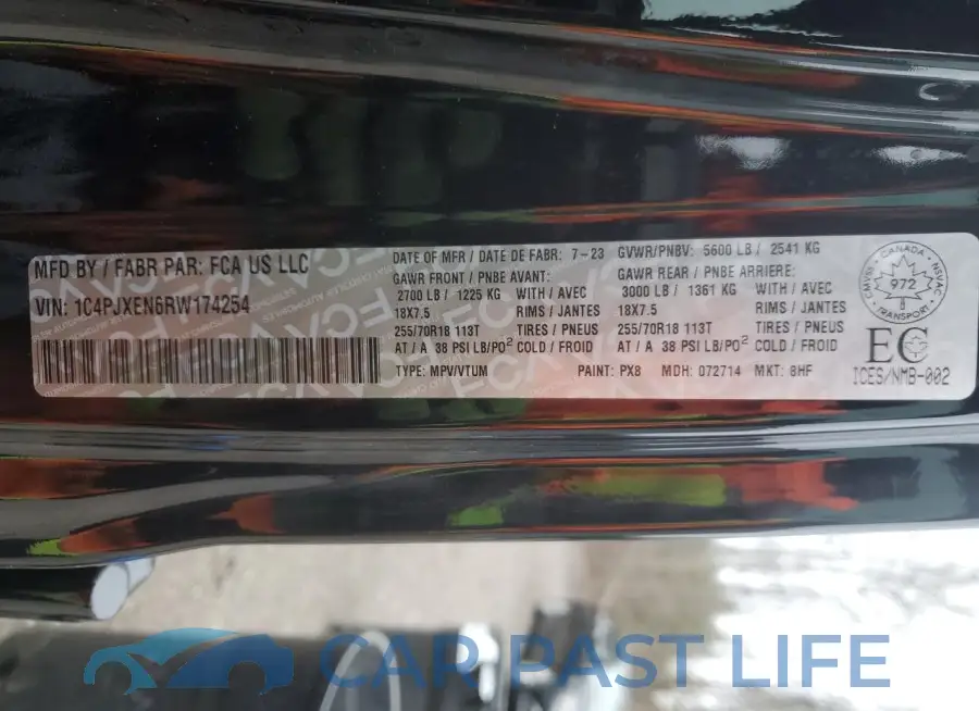 1C4PJXEN6RW174254# 12