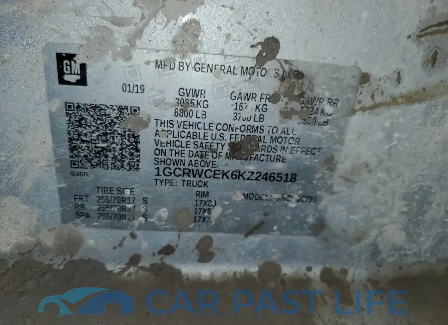 1GCRWCEK6KZ246518# 12
