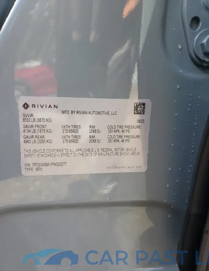 7PDSGABA1PN020277# 12