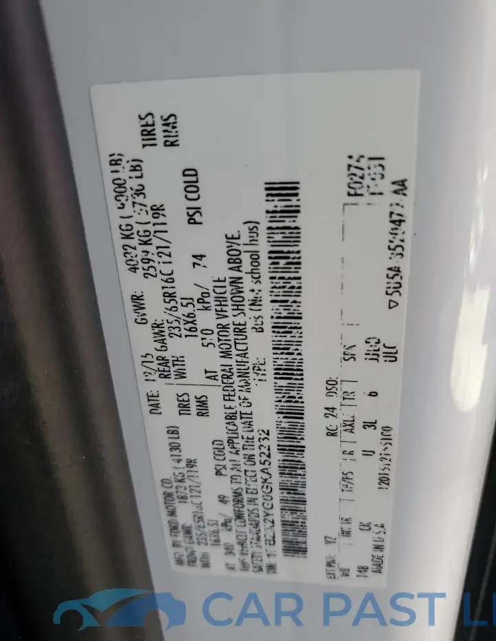 1FBZX2YG0GKA52232# 14