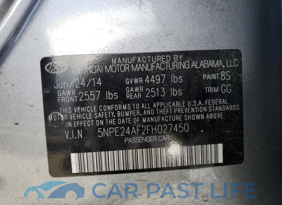 5NPE24AF2FH027450# 12