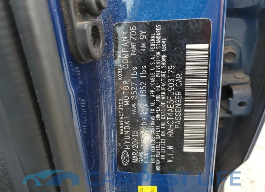 KMHCT4AE5FU903179# 12