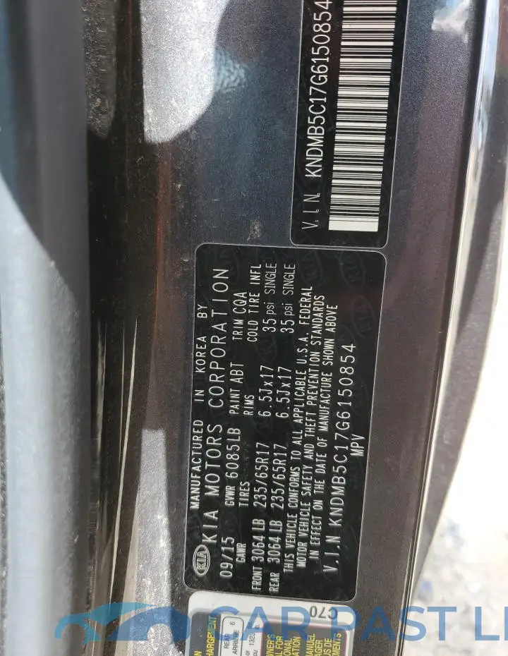 KNDMB5C17G6150854# 13
