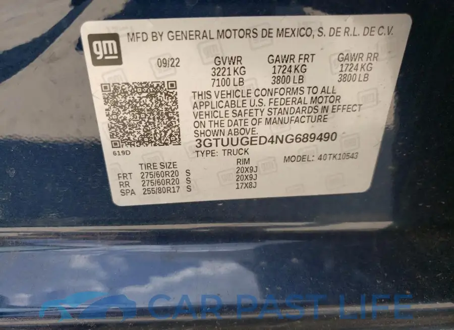3GTUUGED4NG689490# 13