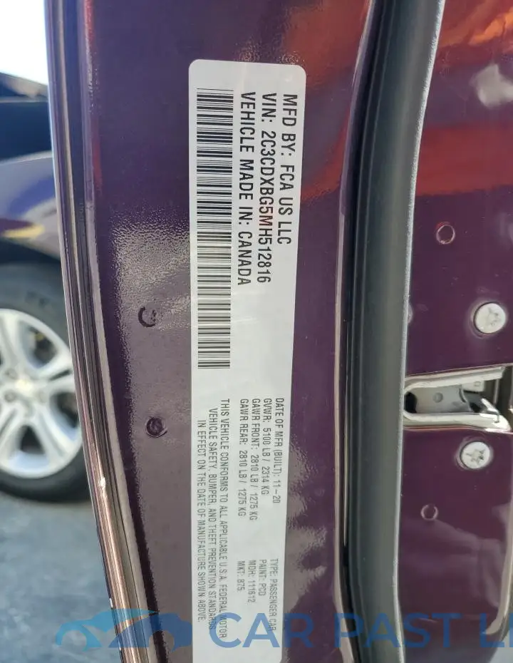 2C3CDXBG5MH512816# 12