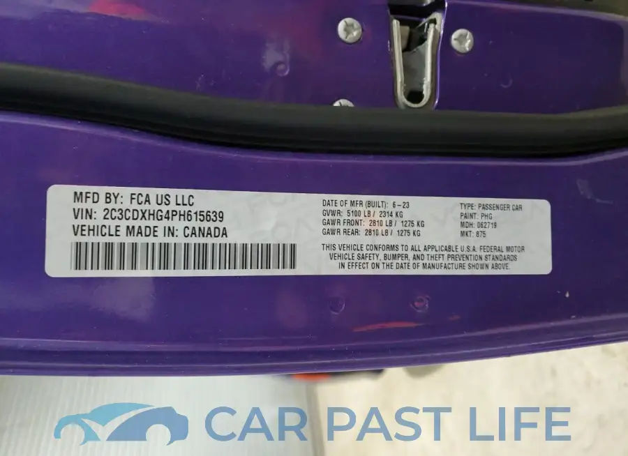 2C3CDXHG4PH615639# 12