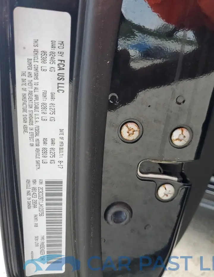 2C3CDZBT1JH123756# 12
