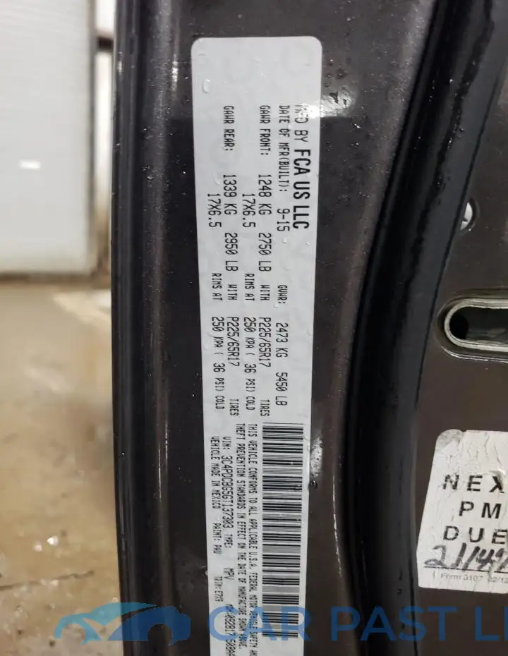 3C4PDCBG5GT137303# 12