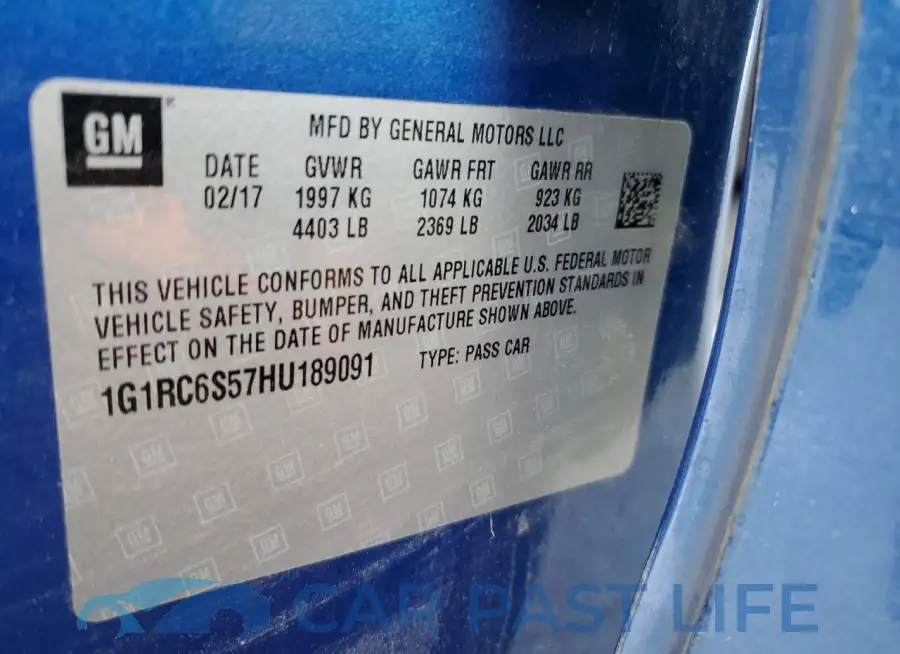 1G1RC6S57HU189091# 12