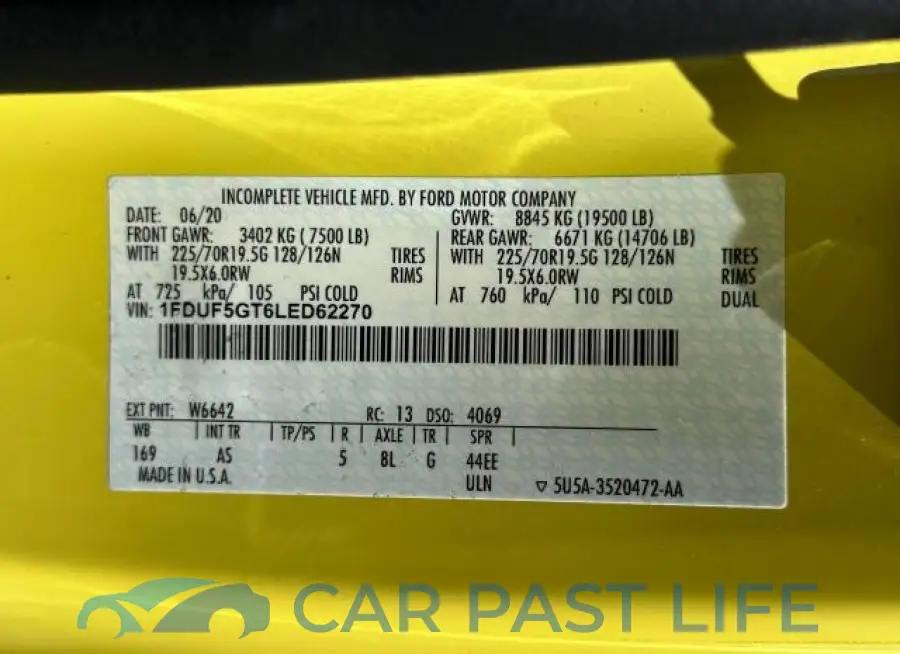 1FDUF5GT6LED62270# 10