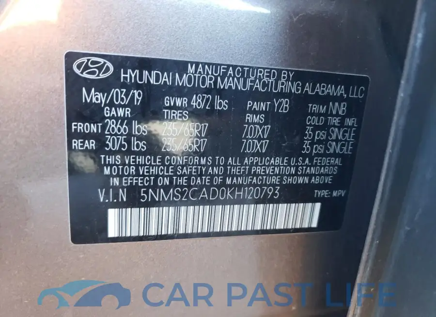 5NMS2CAD0KH120793# 13