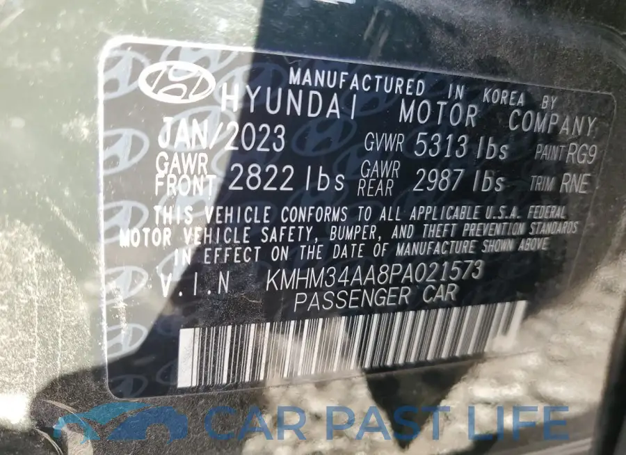 KMHM34AA8PA021573# 12