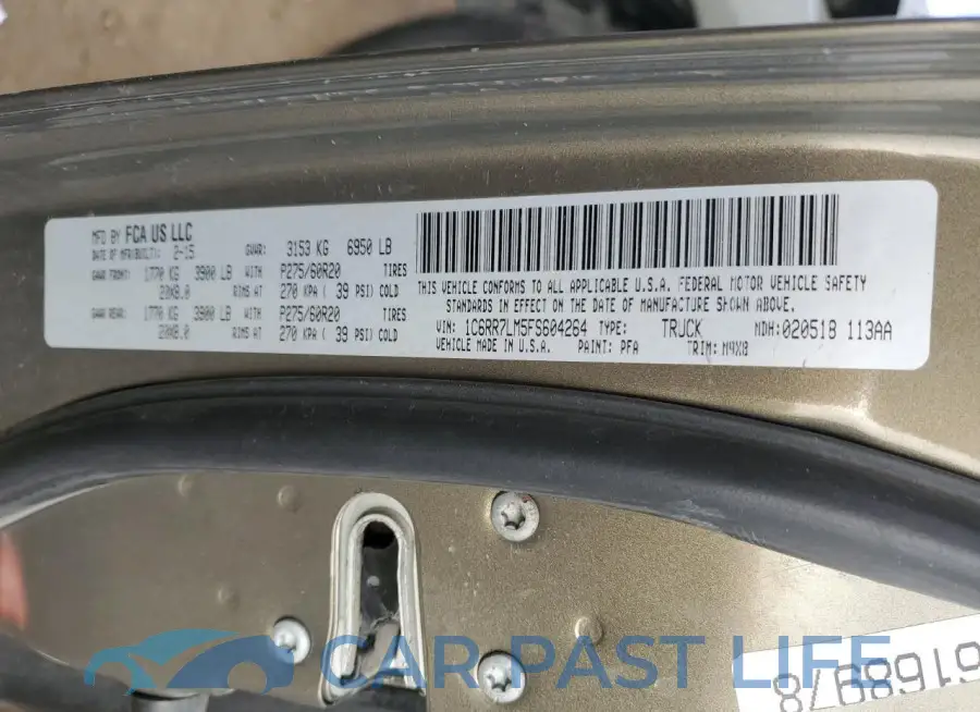 1C6RR7LM5FS604264# 12
