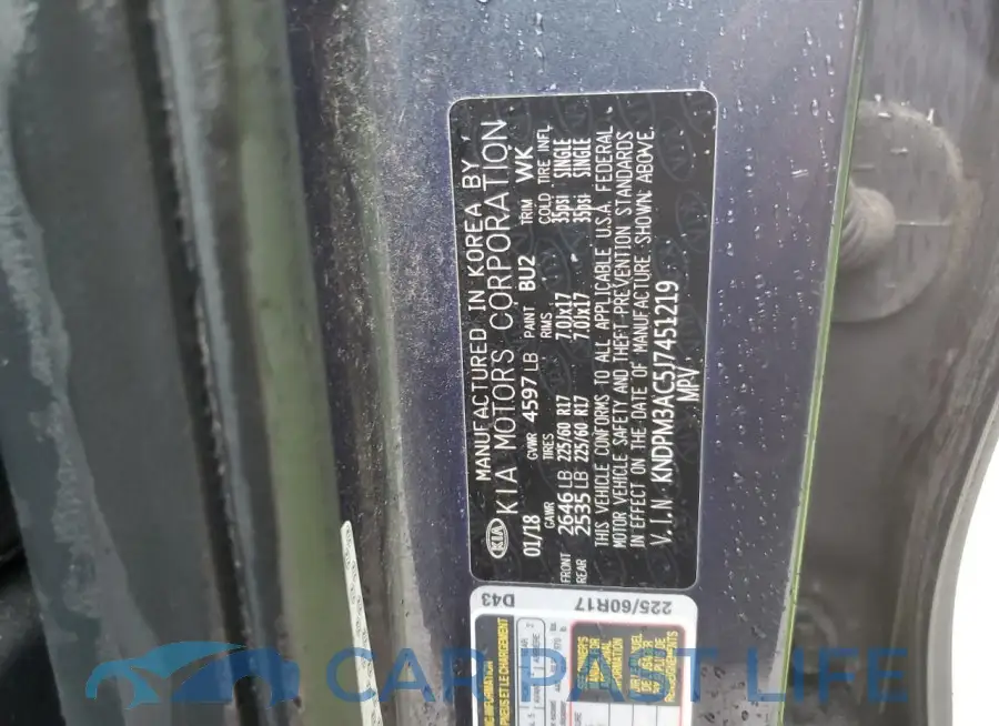 KNDPM3AC5J7451219# 11