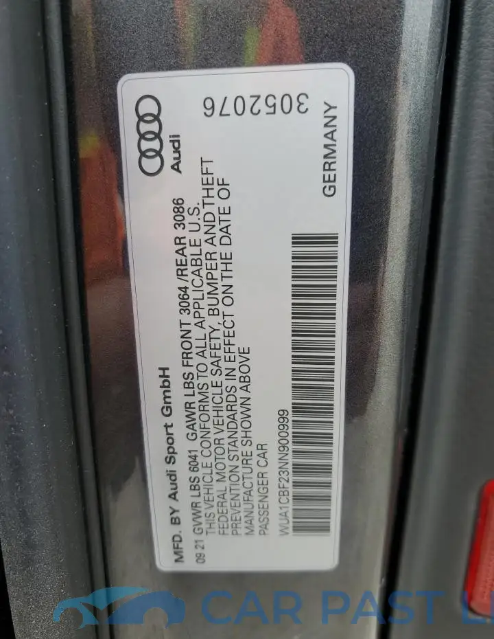 WUA1CBF23NN900999# 13
