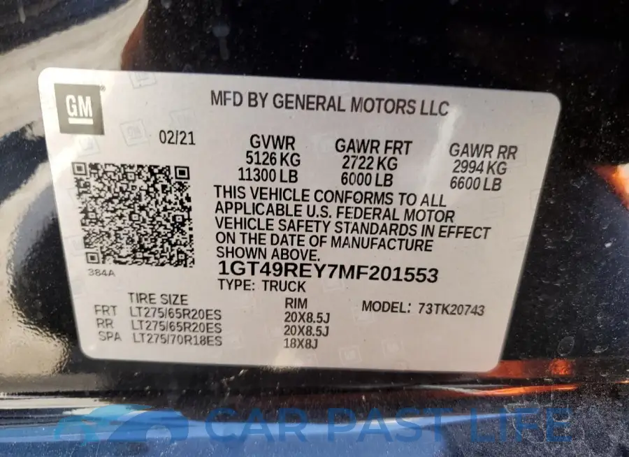 1GT49REY7MF201553# 12