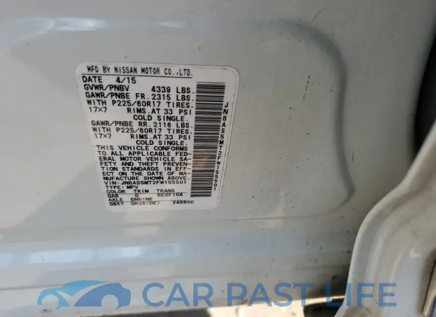 JN8AS5MT2FW155501# 12