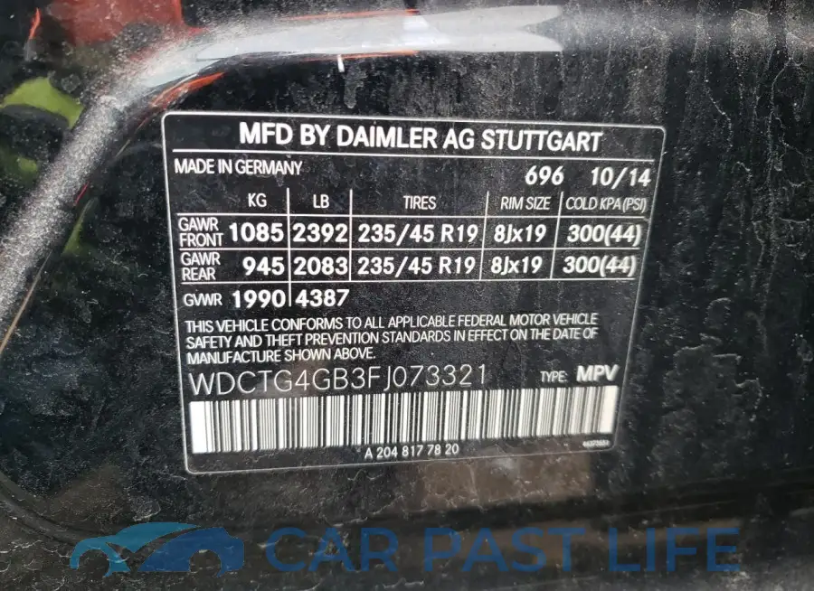 WDCTG4GB3FJ073321# 12