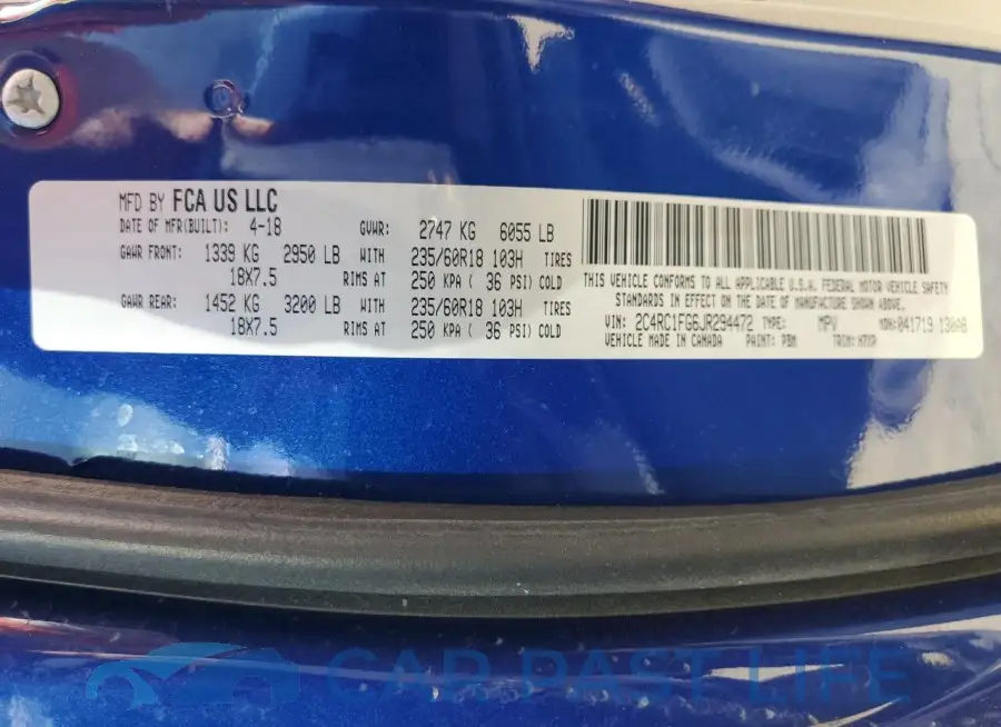 2C4RC1FG6JR294472# 13