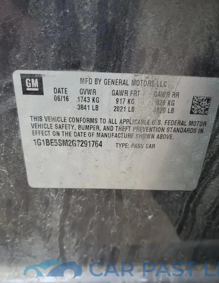 1G1BE5SM2G7291764# 13
