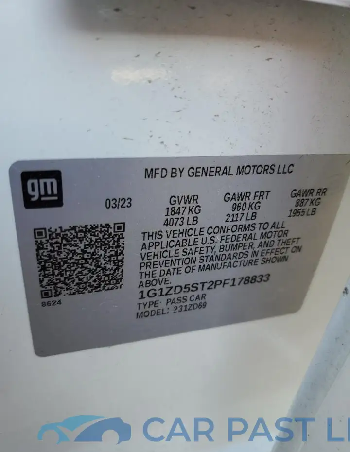 1G1ZD5ST2PF178833# 13
