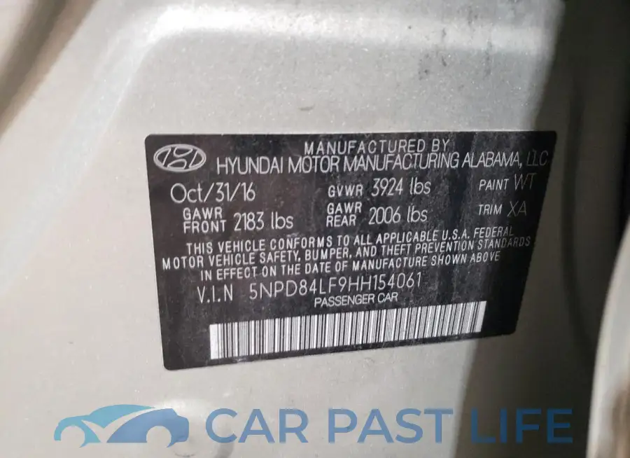 5NPD84LF9HH154061# 13