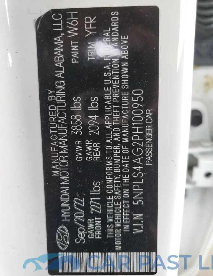 5NPLS4AG2PH100950# 12