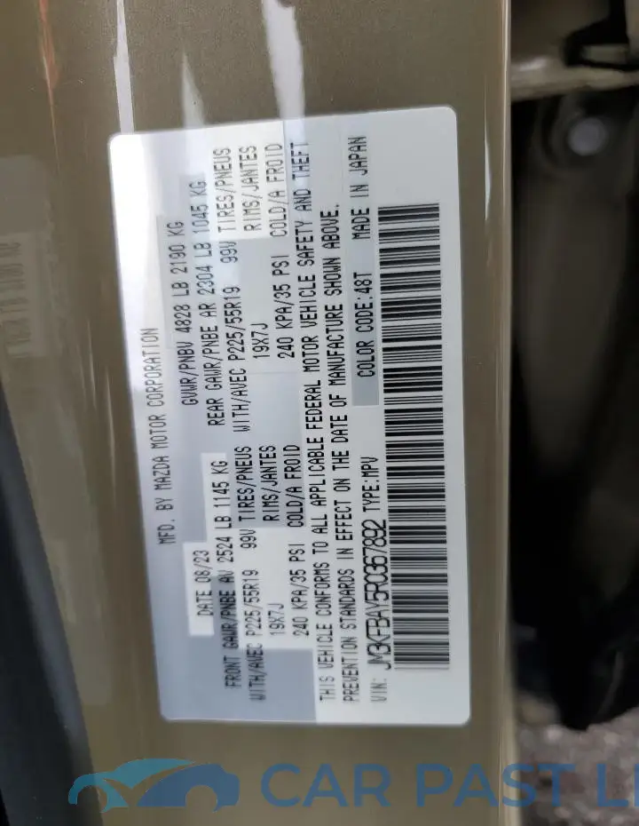 JM3KFBAY5R0367892# 13