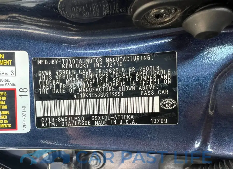 4T1BK1EB3GU212991# 10
