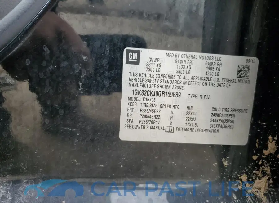 1GKS2CKJ0GR169889# 12