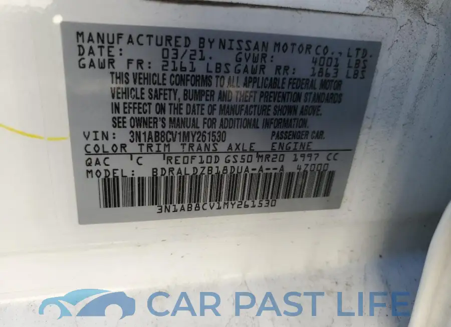 3N1AB8CV1MY261530# 12