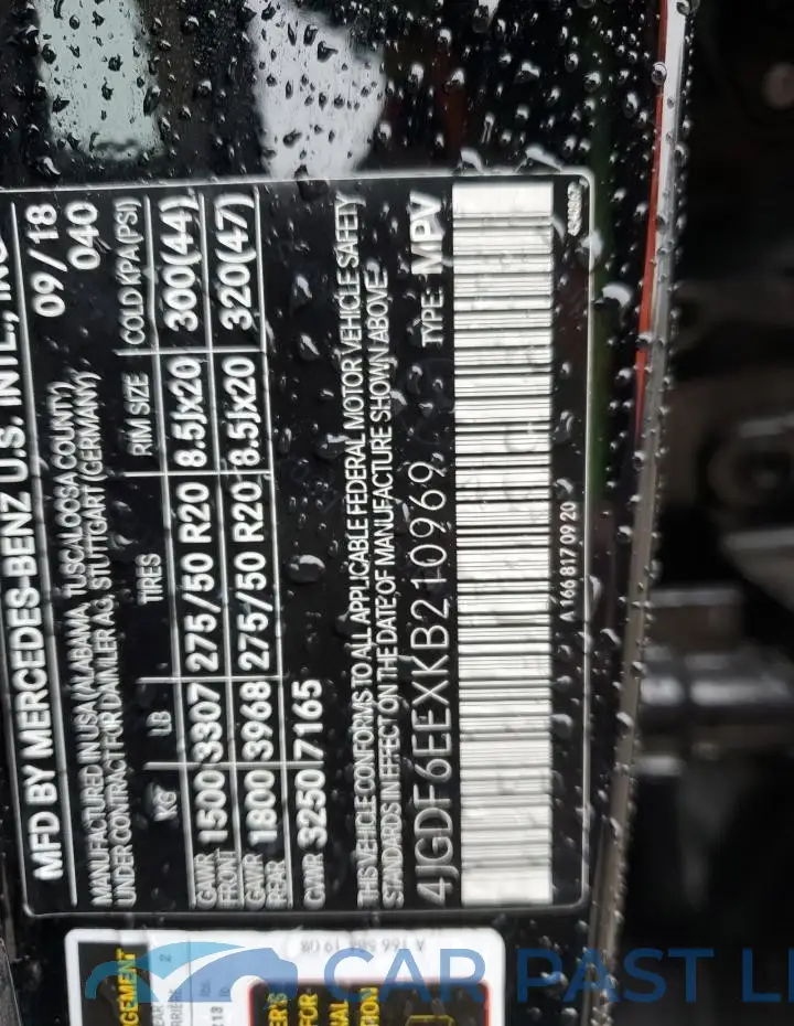 4JGDF6EEXKB210969# 12