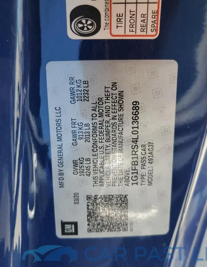 1G1FB1RS4L0136689# 12