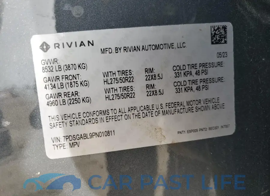 7PDSGABL9PN010811# 13