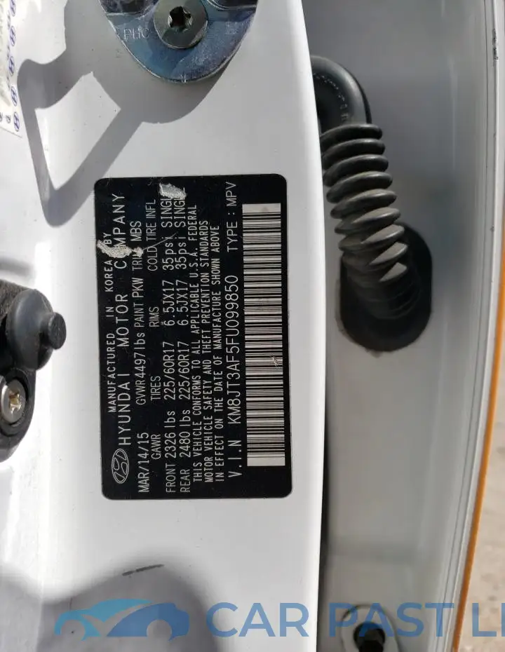 KM8JT3AF5FU099850# 13