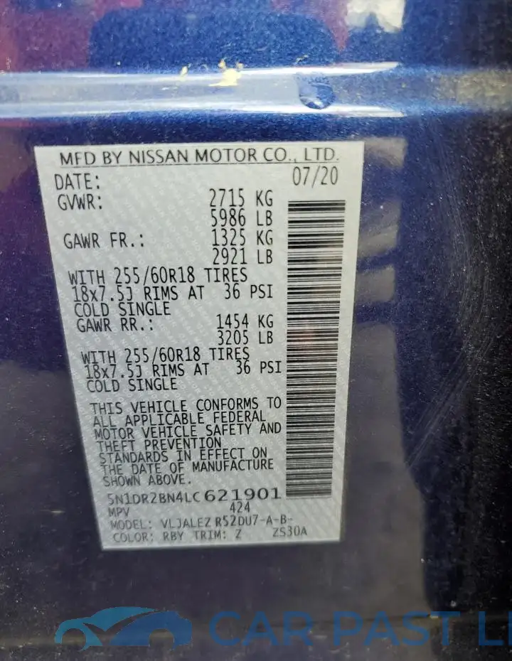 5N1DR2BN4LC621901# 14