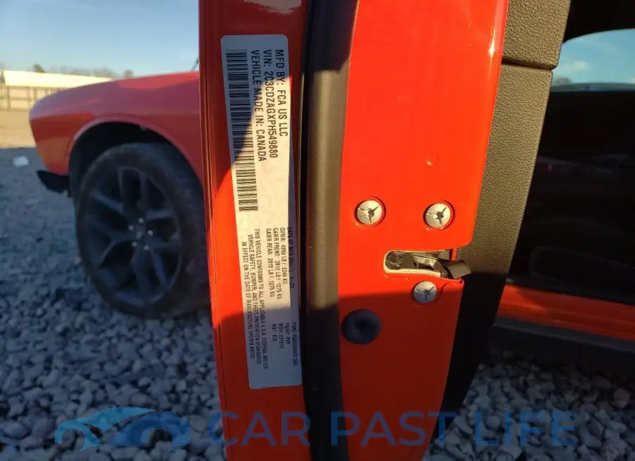 2C3CDZAGXPH549880# 12