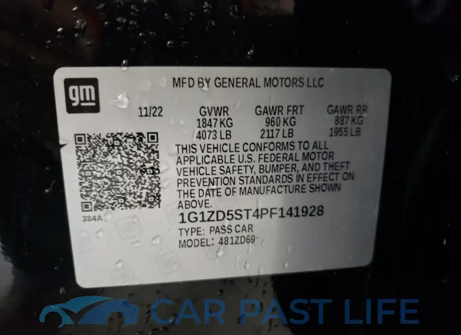 1G1ZD5ST4PF141928# 13