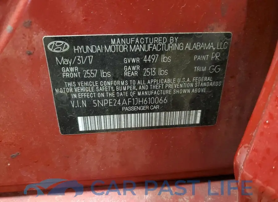 5NPE24AF1JH610066# 13